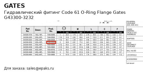 Gates G43300-3232
