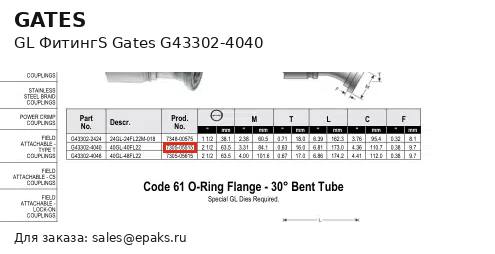 Gates G43302-4040