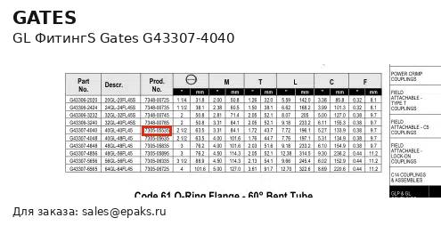 Gates G43307-4040