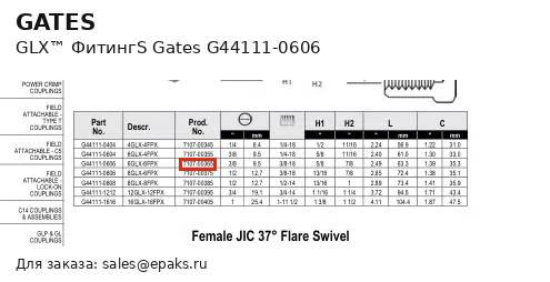 Gates G44111-0606