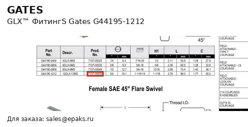 Gates G44195-1212