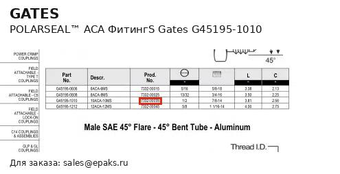 Gates G45195-1010
