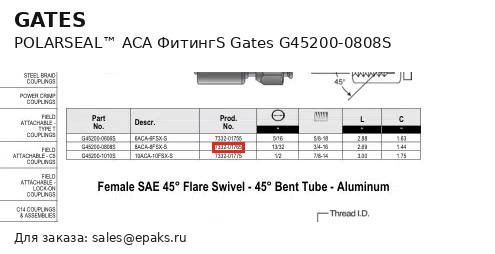 Gates G45200-0808S