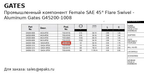 Gates G45200-1008