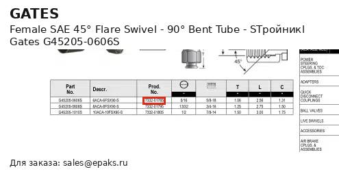 Gates G45205-0606S