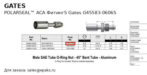 Gates G45583-0606S
