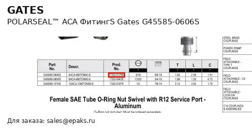 Gates G45585-0606S