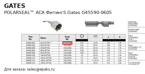 Gates G45590-0605