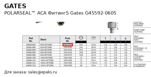 Gates G45592-0605