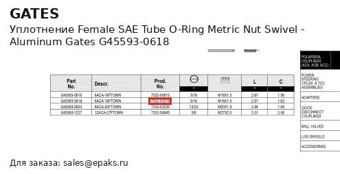 Gates G45593-0618