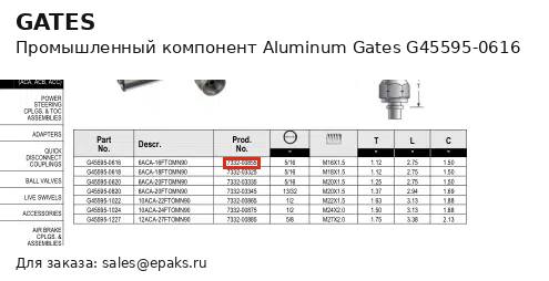Gates G45595-0616