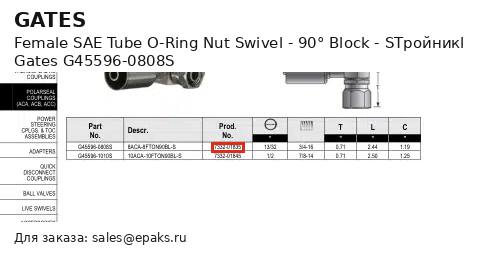 Gates G45596-0808S