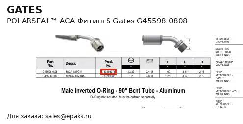 Gates G45598-0808