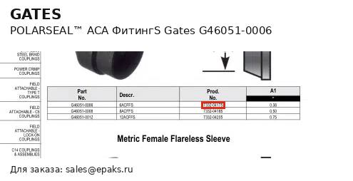 Gates G46051-0006