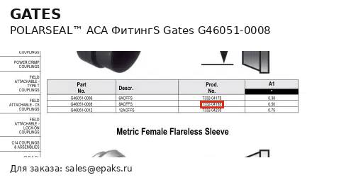 Gates G46051-0008