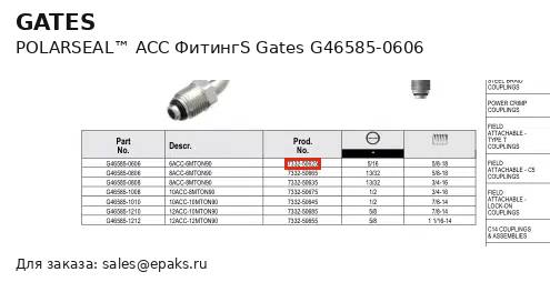 Gates G46585-0606