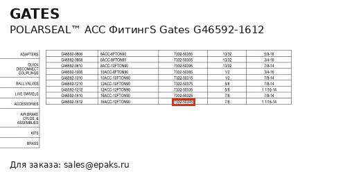 Gates G46592-1612