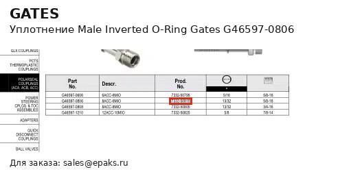 Gates G46597-0806