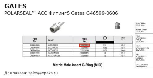 Gates G46599-0606