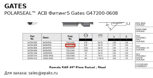 Gates G47200-0608