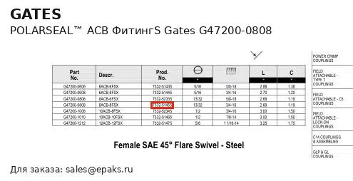 Gates G47200-0808