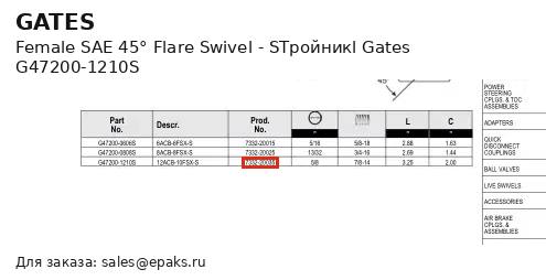 Gates G47200-1210S