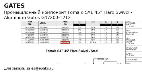 Gates G47200-1212