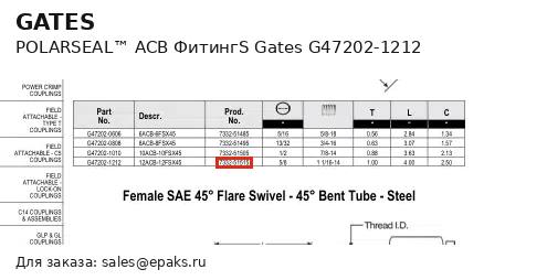 Gates G47202-1212