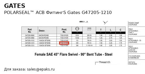 Gates G47205-1210