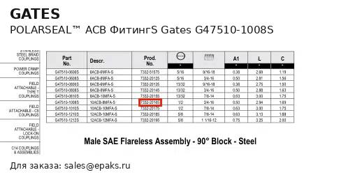 Gates G47510-1008S