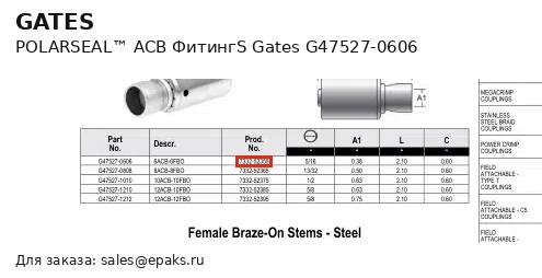 Gates G47527-0606
