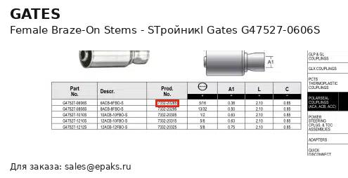 Gates G47527-0606S