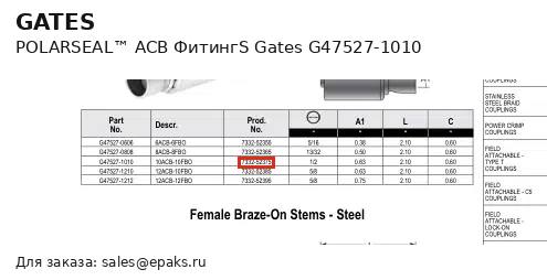 Gates G47527-1010