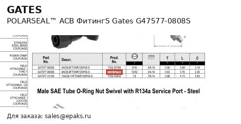 Gates G47577-0808S