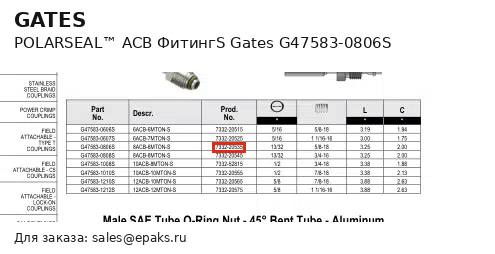 Gates G47583-0806S