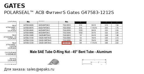 Gates G47583-1212S