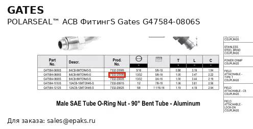 Gates G47584-0806S