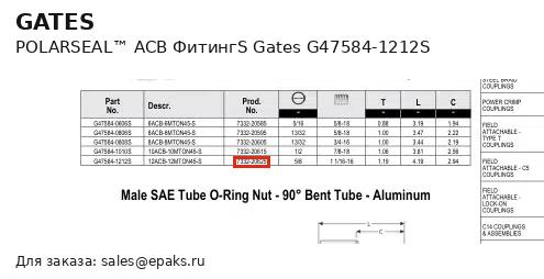 Gates G47584-1212S