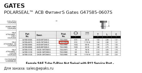 Gates G47585-0607S