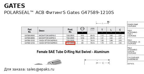 Gates G47589-1210S