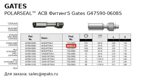 Gates G47590-0608S