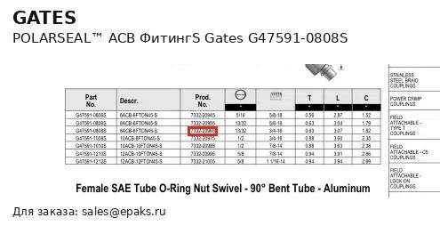 Gates G47591-0808S