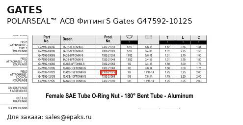 Gates G47592-1012S