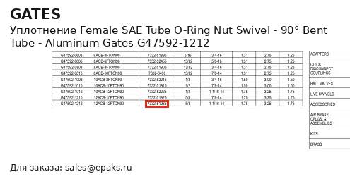 Gates G47592-1212