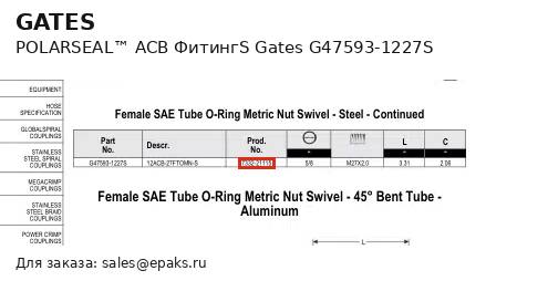 Gates G47593-1227S