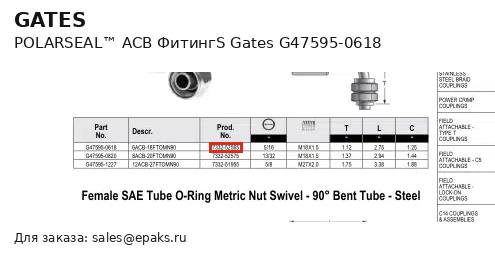 Gates G47595-0618