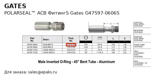 Gates G47597-0606S