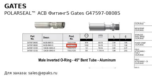 Gates G47597-0808S