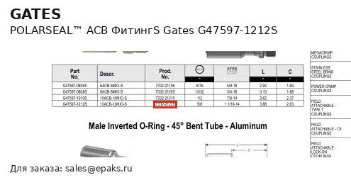 Gates G47597-1212S