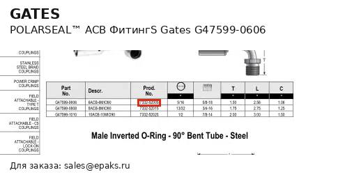 Gates G47599-0606